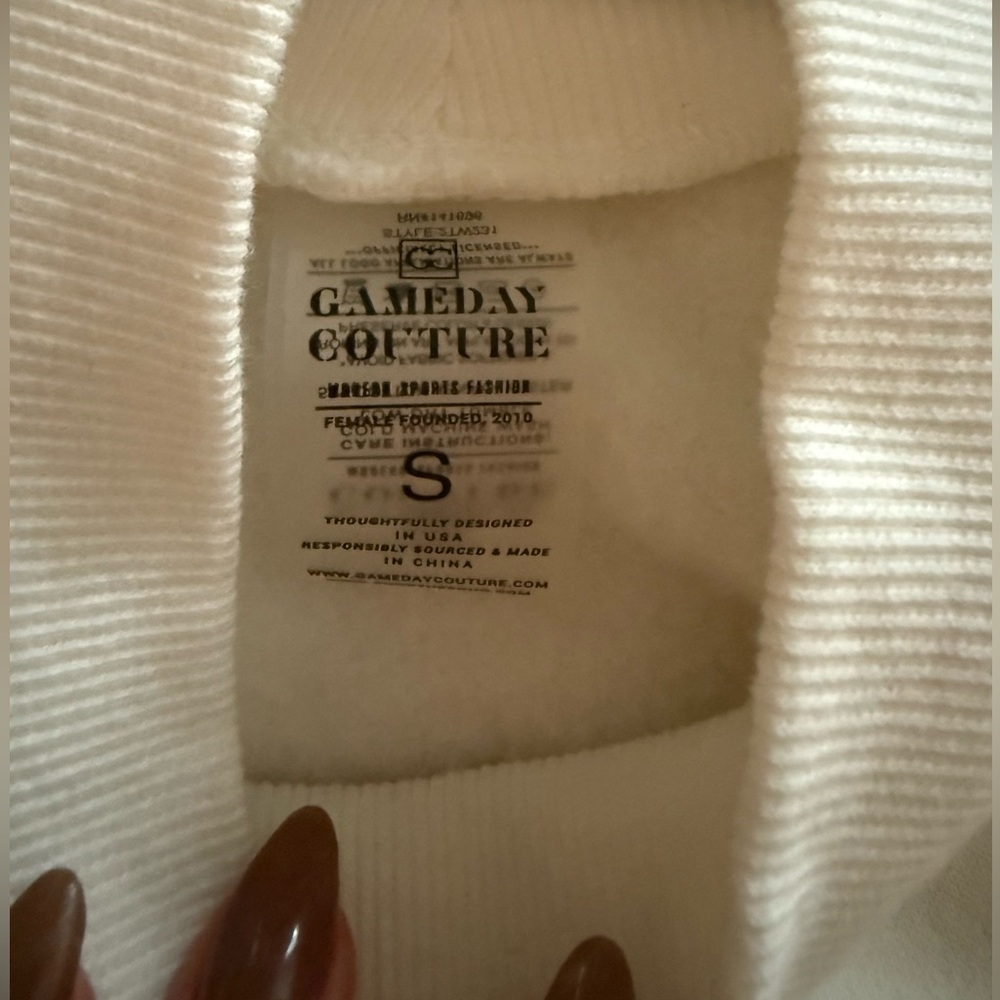 Arkansas Razorback White Sweater - Picture 4 of 5